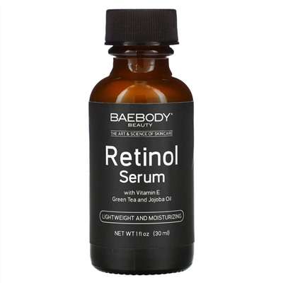 Baebody, Retinol Serum with Vitamin E, Green Tea and Jojoba Oil,  1 fl oz (30 ml)