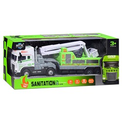 Машина  "Мега Прицеп" (свет, звук) в коробке