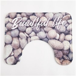 Коврик для ванной Этель Beautiful life, 50×40 см, велюр