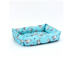 Лежанка для кошек, 50×40×15 см, голубая