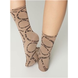 Полиамидные CONTE FANTASY Плотные носки с вывязанным рисунком «My dreams»