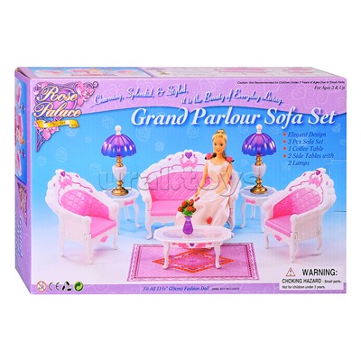 Набор мебели для кукол "Гостинная" в коробке