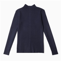 Свитер для девочек, цвет тёмно-синий, рост 146-152 см