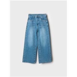 Брюки текстильные джинсовые для девочек