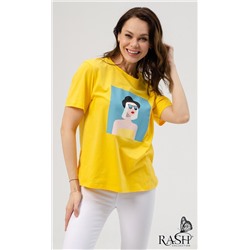 Футболка "Леди" желтая