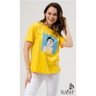 Футболка "Леди" желтая