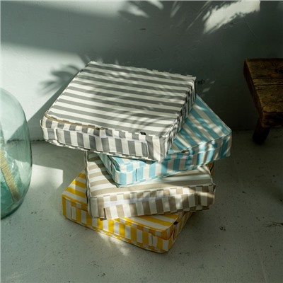 Подушка - бустер Pasionaria «Кембридж», 40×40×10 см, серая