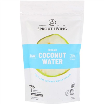Sprout Living, Органический порошок кокосовой воды, 8 унций (225 г)