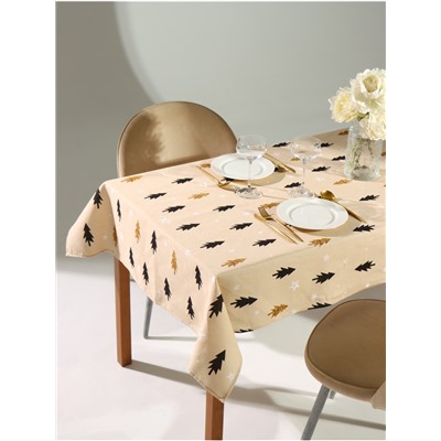 Скатерть новогодняя «Доляна» Christmas mood=146×110± 3 см, 100% хлопок, рогожка 164 г/м²