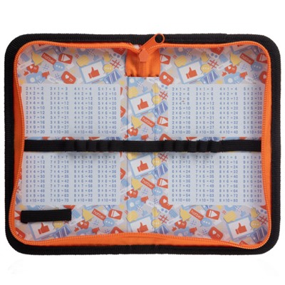 Пенал 2-х ств. 190х115 мм "Спортивный автомобиль" с табл.умножения (088894) 43038 Хатбер