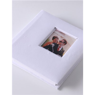 УЦЕНКА Фотоальбом на 200 фото 10×15 см «Белоснежный», искусственная кожа, 4×22×22.7 см