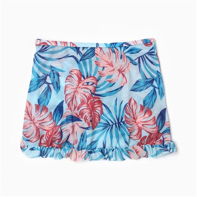 Купальник раздельный для девочек, цвет голубой, рост 104-110 см