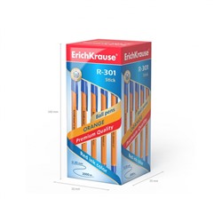 Ручка шариковая R-301 "Охра" 0.7мм 43194 синяя ErichKrause