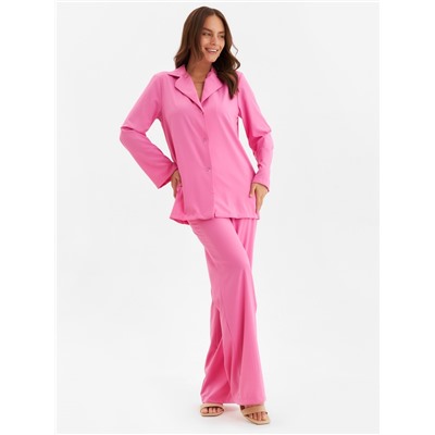 Костюм женский (жакет, брюки) MINAKU: Green trend, размер 42, ярко-розовый