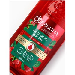 Мыло жидкое для рук, увлажнение и забота, аромат малины, 250 мл, Рябина