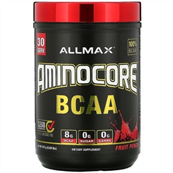 ALLMAX Nutrition, AMINOCORE BCAA, Fruit Punch, 0.69 lbs (315 g)