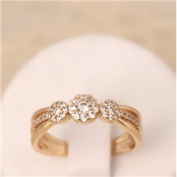 Кольцо позолота  Н01-13031 размер 18 19