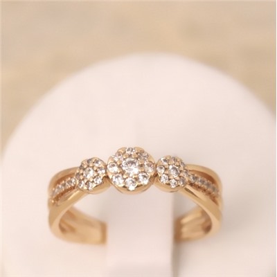 Кольцо позолота  Н01-13031 размер 18 19