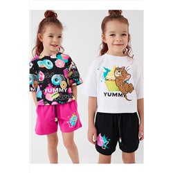 Шорты трикотажные для девочек, 2 шт в комплекте PLAYTODAY, 1240332