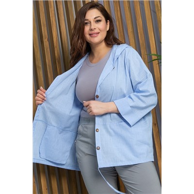 Блуза Юджин (голубая) Б13395-18М