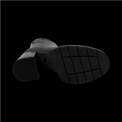 Ботинки из натуральной кожи на меху РМ-093-1 черные