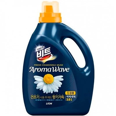 LION BEAT Концентрированное жидкое средство для стирки (Свежая ромашка) 3000 мл 34631 34631