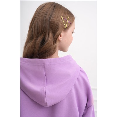 Костюм для девочки оверсайз из футера трехнитки Happyfox