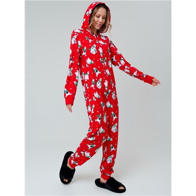 Пижама-комбинезон трикотажная унисекс для взрослых