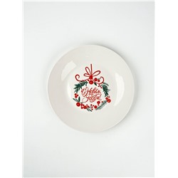 Тарелка новогодняя плоская «С Новым Годом», d=20 см
