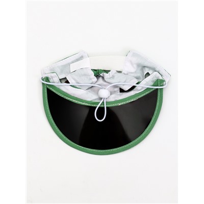 Кепка для животных, размер M, ОГ 32-39 см, высота 10 см, зелёная