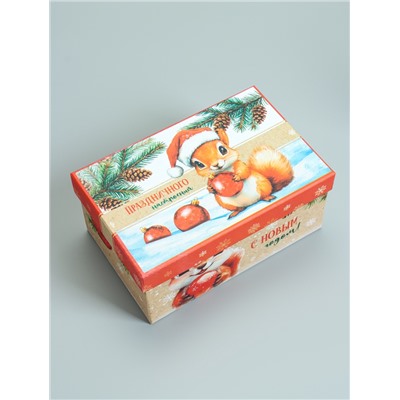 Набор подарочных новогодних коробок 10 в 1 «Новогодняя почта», 30×19×11.5 - 12×6.5×4 см