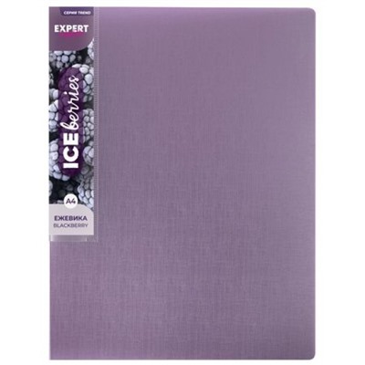 Папка пластиковая 4 кольца "Trend ICEberries" 700мкм 25 мм ежевика EC211420072 Expert Complete