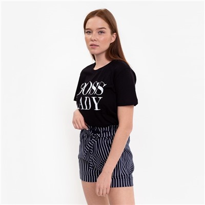 Шорты женские повседневные, темно-синие, размер 48