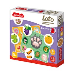 Лото с деревянными фишками "Для детей" Baby Toys