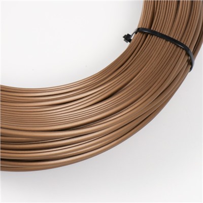 Ротанг искусственный гладкий 6 мм 100 м полутрубка ( бронза металлик)