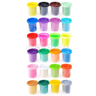 Набор для детской лепки "Тесто-пластилин 24 баночки"