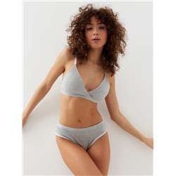 Комплект нижнего белья женский (топ, трусы) Collorista, серый, размер 46-48