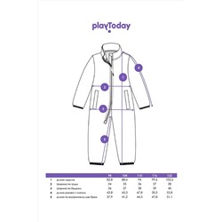 Комбинезон трикотажный для девочек PLAYTODAY, 1185681