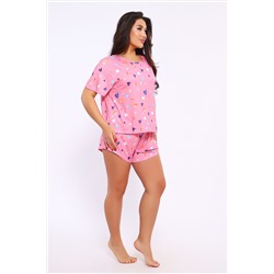 Домашний костюм с шортами больших размеров 5732