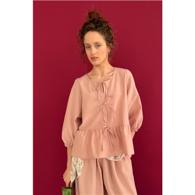 Блузка  NATURE093/06/Пудровый