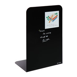 Держатель (ограничитель) подставка для книг, 2 штуки «Школа» черный