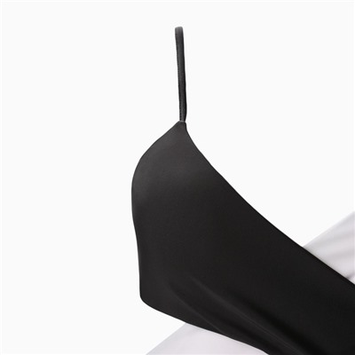 Купальник раздельный двухцветный женский, белый, чёрный, размер 48