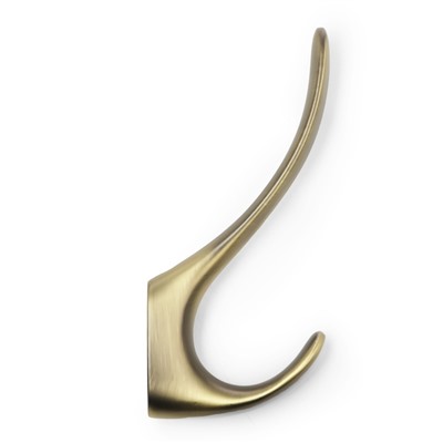 Крючок мебельный CAPPIO NOTE, двухрожковый, цвет бронза