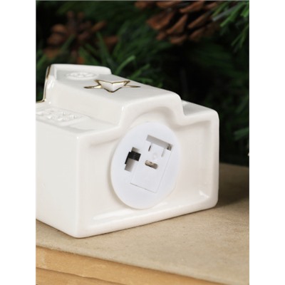 Фигурка Домик с подсветкой новогодний 9 см / 7102 /уп 2/96/LED