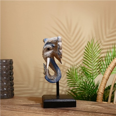 Сувенир "Голова слона" на подставке, албезия 35 см