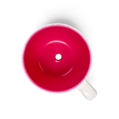 Горшок для цветов «Эмма», 1.3 л, 19×15×10 см, керамика, с поддоном, белый, розовый, Greengo