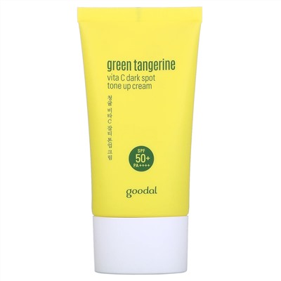 Goodal, Зеленый мандарин, крем с витамином C, осветляющий темные пятна, SPF 50+ PA++++, 50 мл (1,69 жидк. унции)