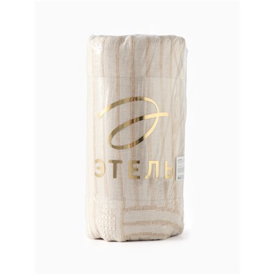 Плед «Этель» Cotton, 150×240 см, бежевый, хлопок 100%