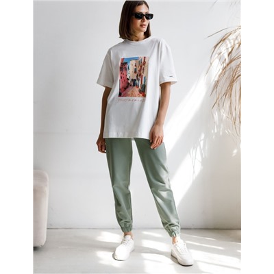 Брюки из тонкого премиального футера с эластаном