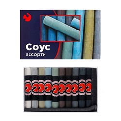 Соус ассорти, набор 10 цветов (длина 65±1 мм; диаметр 10.5±0.6 мм), в картонной коробке